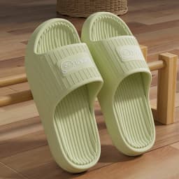 Cute Bear Summer Slippers Women Men Soft EVA Thick Platform Slides Non-Slip Quick-Drying Bathroom Shower Shoes Indoor Home Mule