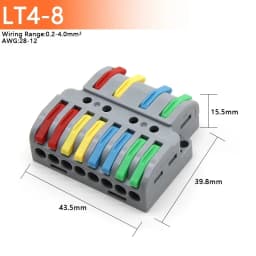 5/10/50/100pcs Push-in Electrical Wire Connector Terminal Block Universal Fast Wiring Cable Connectors For Cable Connection