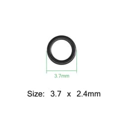 OUZEY 100Pcs Carp Fishing Round Connector Rig Ring Stainless Steel Quick Change Matt Black O rings Fishing Tackle Accessories