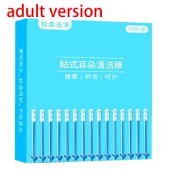 24Pcs/Box Silicone Ear Wax Remover Disposable Adhesive Ear Picks Sticky Earpicks S/L Reusable Ear Cleaner for Kids & Adults
