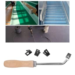 Floor Groover Nonslip Grip Flooring Tool Beech Wood Handle Slotting Tool for Bathroom Woodworking PVC Floor Kitchen Home