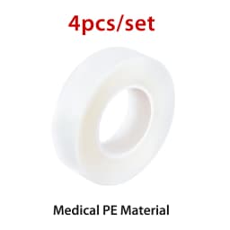 Anti-allergy 4 Rolls PE Eye Tapes Eyelash Extension Tape for Lash Breathable Micropore Fabric Easy Tear Eye Make Up Tools