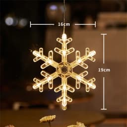 LED Light Snowflake Santa Window Ornaments Decoration for Home Xmas Navidad New Year Christmas Decor Fairy Lamp String Lights