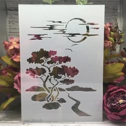 A4 29cm A Branch of Rose Flower DIY Layering Stencils Wall Painting Scrapbook Coloring Embossing Album Decorative Template