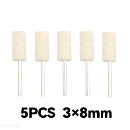 10Pcs/5Pcs Wool Felt Mounted Polishing Buffing Wheel OD 3-10mm Grinding Head for Dremel Drill Rotary Tool 3mm Shank