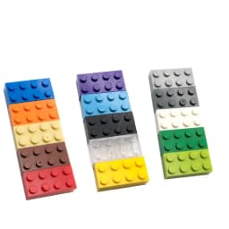 30pcs Bulk Blocks Building Bricks Thick 2X4 Educational Assemblage Construction Toy for Children Size Compatible With Brand 3001