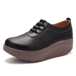 2025 Spring and Autumn New Shoe with One Foot Set, Mom's Shoes Soft and Comfortable Middle Aged and Comfortable Single Shoes