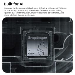 Global Version Nothing Phone 4a Pro 5G NFC Smartphone Snapdragon 7 Gen 4 140x Ultra Zoom Triple Camera 6.83" AMOLED 5080mAh
