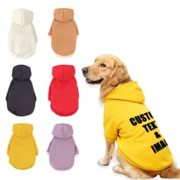 Customized Pet Hooded Sweatshirt Cats & Dogs Winter Warm Clothes Large-Sized Dog Clothing Teddy Golden Retriever All Cats