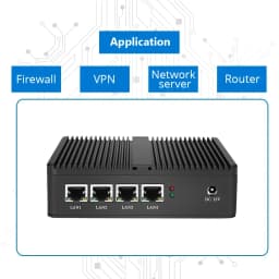 Intel Celeron J1900 N2830 Mini PC Firewall Appliance with 4xi225V I226V NIC 1xHDMI Computer Support Pfsense OPNsense Soft Router