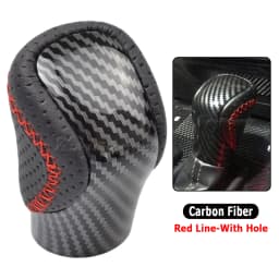 AT Leather Gear Shift Knob For Lexus ES350 GS300 GS350 GX460 NX300 IS250 IS350 RX350 RC300 RC350 POMO Arm Ball Shifter Stick Pen