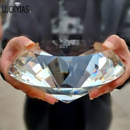 1PC Clear Crystal Big Glass Diamond Party Large Romantic Diamond Decoration Proposal Home Decoration Ornaments Crafts Gifts
