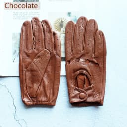 Women's Single-Layer Unlined Thin Driving Leather Gloves Hollow Style Outdoor Cycling Driver Gloves Free Shipping