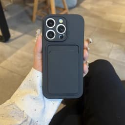 TPU Soft Card Pack Integrated Phone Case For Iphone 12 13 14 15 16 17 18 Pro Max Frosted Back Panel Skin Feeling Phone Cover