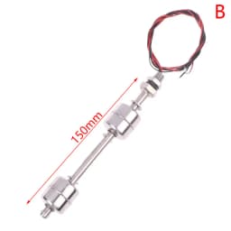 30Styles 45-400mm Stainless Steel Float Switch Tank Liquid Water Level Sensor Double Ball Switch Tank Pool Flow Sensors Float