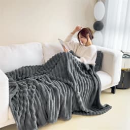 Soft Plush Warm Winter Blanket Carving Thick Cozy Bedspreads and Coverlets for Bed Sofa Throw Blanket Single Couple Size