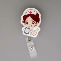 Cute Credit Card Clip Cartoon High Quality Retractable Hospital Nurse Badge Holder Reel Cute Cartoon ID Card Holder Keychains