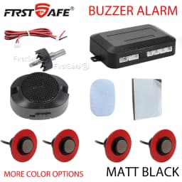 12V 16.5mm Flat Probe Parking Sensor Kit 4 Sensors Buzzer Detector Reversing Radar Universal Auto Auxiliary Safety Accessories