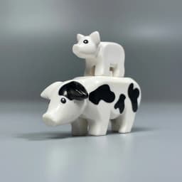 MOC City Animals Building Block Model Farm Ranch Scene Accessories Goat Wolf Pig Owl Flamingo Parrot Bird Zoo Kids Brick Toy T04