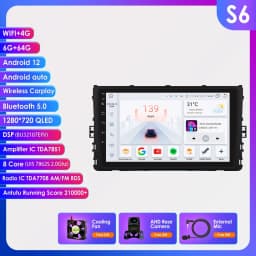 Hizpo 7862 Car Radio Android Auto For VW Volkswagen MQB Polo Plus/T-Cross/Zoals T-Kruis/T- Roc Carplay Multimedia Player Stereo