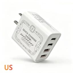 240W GAN Mechanical Multi-Port Fast Charger Portable Travel Power Adapter EU US Plug Widely Compatible with Multiple Devices