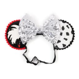Mouse Ears Adjustable Headband Cartoon Sequin Bows Headband Birthday Party Christmas Princess Cosplay Costume For Women Adult