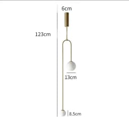 Modern Glass Ball Pendant Light Led Bedside Hanging Lighting Nordic Golden Luxury Hallway Living Room Bedroom Indoor Decor Lamp