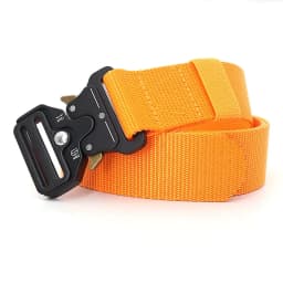 3.8X125cm - Belt Quick Release Outdoor Metal Belt Soft Real Nylon Sports Accessories Men And Women Black Belt