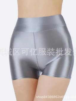 Shiny Glossy Smooth Shorts Plus Size Sexy Yoga Fitness Hot Slim Fashion Women Shorts 2025 New Fashion Sweet Oiliness ELS1