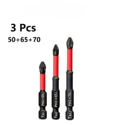 Anti Slip Bits Magnetic Screwdriver Bit Set D1 Alloy Steel Impact Resistance Bits-3/6/12Pcs Suitable for Electric Drills