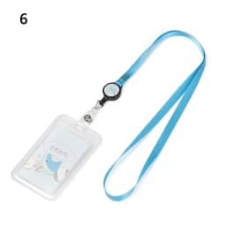1Pc Cartoon Cat Card Holder Candy Color ID Card Sleeve Retractable Reel Lanyard Identity Credit Cover Case Bank Bus Card Case