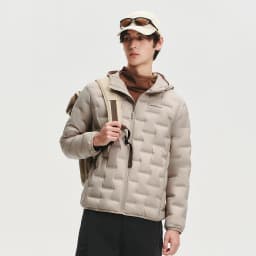 BOSIDENG Men's Hooded Lightweight down Jacket Warm Zipper Casual Winter Outerwear Coat for Outdoor