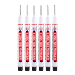 20MM Long Nib Marker Pens Waterproof Deep Hole Head Four Color 6Pcs/Set Markers For Metal Woodworking Marker Tools Art Supplies