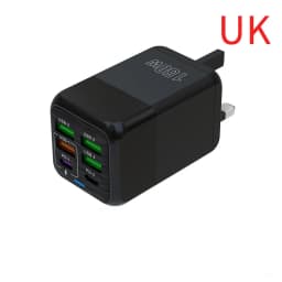 150W 6-Port PD QC3.0 USB C Wall Charger Super Fast Charging Station For iPhone 15 16 Pro Samsung S24 iPad Xiaomi Huawei OnePlus