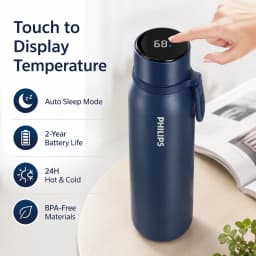 Philips Electric Kettle Thermos Cup 480ML 316 Stainless Steel Temp Display 24-Hour Long Insulation IPX7 AWP2569 insulated bottle