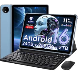 Aobante 11" Android 16 Tablet 32GB (8+24)RAM 256GB ROM 8000mAh Battery HD 1920x1200 IPS Display 8+16MP Dual Cameras WiFi BT