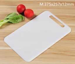 New Plastic Cutting Board,Chopping Board Fruit Vegetable Food Grade PE,Thickened,Mildew Proof,Kitchen Accessories,White
