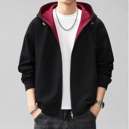 Zippered Hoodie Jacket Men 10XL 11XL Plus Size Hoodies Fashion Casual Solid Color Hoodies Male Spring Autumn