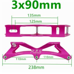 Speed Skate Frame Speed Frame Children 3x90mm 3x100mm 120-135-165MM