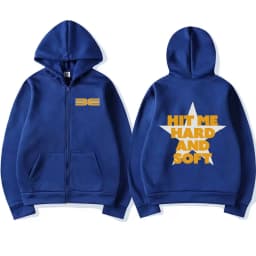 Hit Me Hard and Soft 2025 Tour Same Style Zipper Hoodies Men Women Hip Hop Fashion Trend Zip Up Jacket Unisex Zip Up Sweatshirts