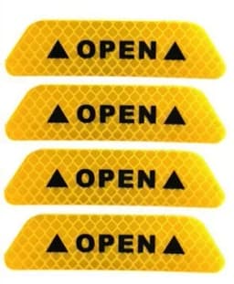 4Pcs/Set Car sticker Door Safety Warning Reflective Stickers Reflective Strip Warning Luminous Universal Accessories