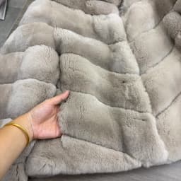 New High Quality Real Natural Rex Rabbit Fur Coat for Women Long Sleeves Luxury Fur Coat Thick Warm Outerwear Female Jackets