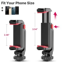 Ulanzi ST-06S Universal 360° Mobile Phone Clip Holder for 1/4 Screw Tripod Mount Adapter For Samsung iPhone Xiaomi Cellphone