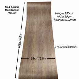 DIY Teak Cherry White Oak Black Walnut Wood Veneer for Cabinet Panels Home Improvement Musical Instrument Decoration