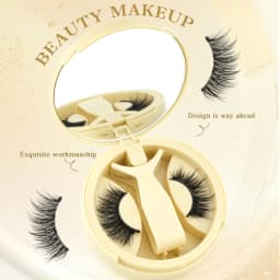 New 1 Pair Cat Eye Magnetic Eyelashes Set With Tweezers Natural Light Eyelash Extension Tools Reusable False Eyelashes Makeup
