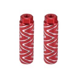 X Autohaux 1 Pair Axle Rear Foot Pegs Footpegs Universal Aluminum Alloy Foot Rests for BMX MTB Bike Bicycle Pedals 3/8"