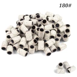 1000pcs Nail Sanding Bands Nail Drill Bit Caps Accessories for Manicure Gel Polish Removing Manicure Tool 80# 120# 180# 240# Set