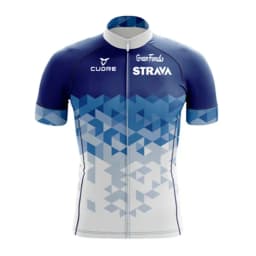 2024 Jersey Set Strava Summer Short Sleeve Breathable Men's Mountain Bike Jersey Set Sweat-Wicking Quick-Drying Jersey