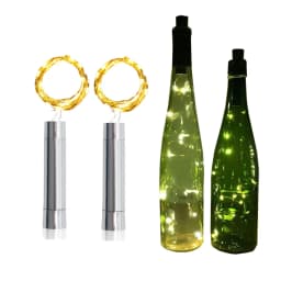 10pcs 2M 20 LED Wine Bottle Cork Light AA Battery Powered Cork Shape Bottle Stopper Fairy Light For DIY Party Wedding Xmas