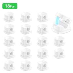 ROCOREN Magnetic Cable Organizer Self Adhesive Wire Holder Under Desk Adjustable Cable Management Wire Keeper Cable Holder Clips